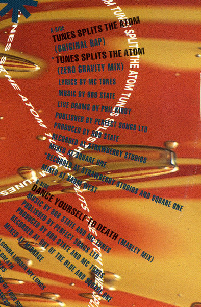 MC Tunes Versus 808 State - Tunes Splits The Atom, Electronic, Hip Hop, Pop Rap, Techno, 1990 - ZTT, UK, Vinyl 1x 12", 45 RPM