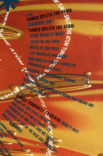 MC Tunes Versus 808 State - Tunes Splits The Atom, Electronic, Hip Hop, Pop Rap, Techno, 1990 - ZTT, UK, Vinyl 1x 12", 45 RPM