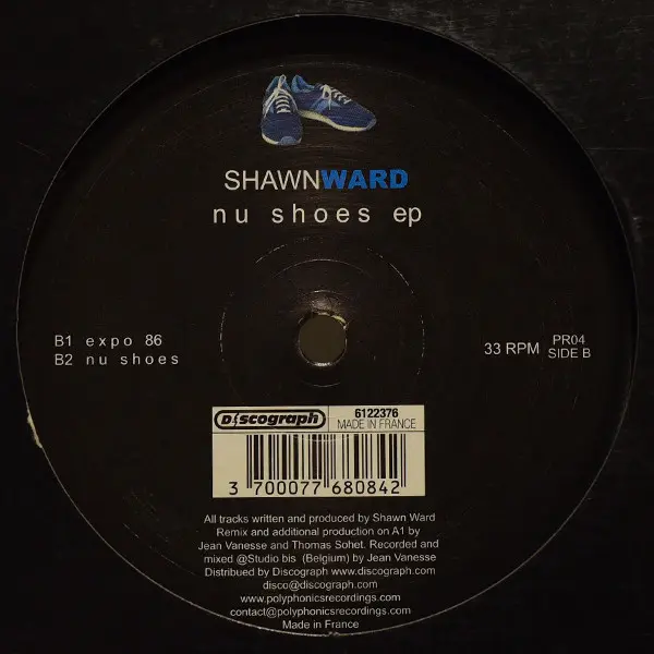 Shawn Ward - Nu Shoes EP, Electronic, House, Tech House, 2005 - Polyphonics Recordings, France, Vinyl 1x 12", EP