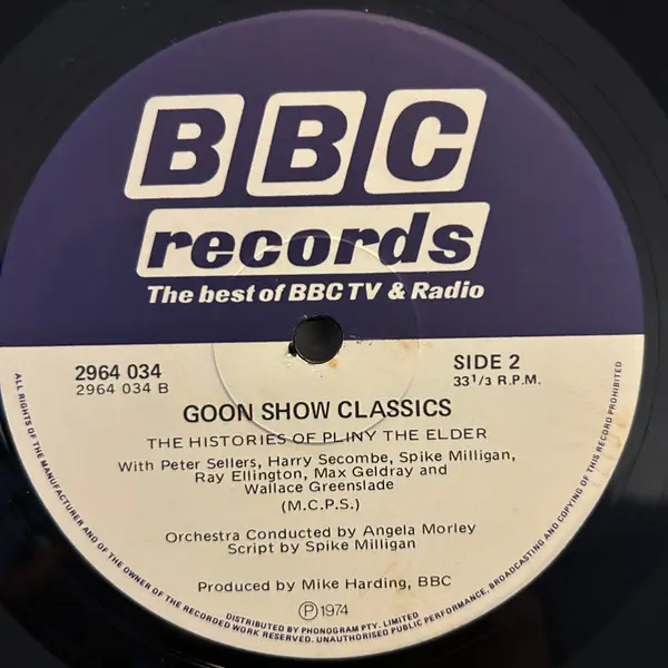 Goons, The - Goon Show Classics, Non-Music, Comedy, Radioplay, 1974 - BBC Records, Australia, Vinyl 1x LP, Mono