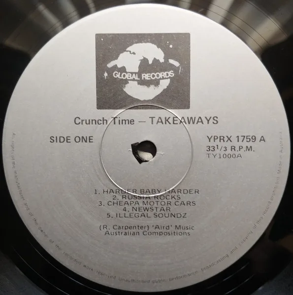 Album cover for Crunch Time by Takeaways