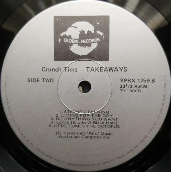 Album cover for Crunch Time by Takeaways