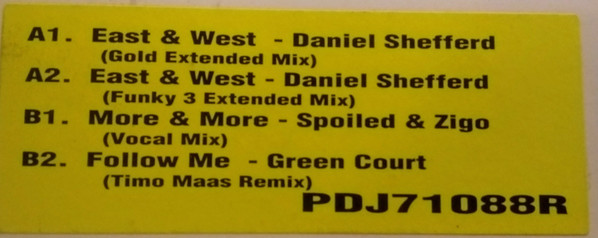 Daniel Shefferd / Spoiled & Zigo / Green Court - East & West / More & More / Follow Me, Electronic, House, Trance, Pro DJ Int
