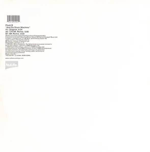 Album cover for And Da Drum Machine by Phatt Bastard