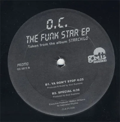 Album cover for The Funk Star EP by O.C.