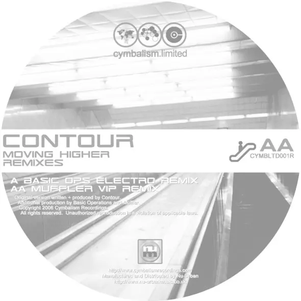 Contour - Moving Higher (Remixes), Electronic, Drum n Bass, 2005 - Cymbalism Limited, US, Vinyl 1x 12"