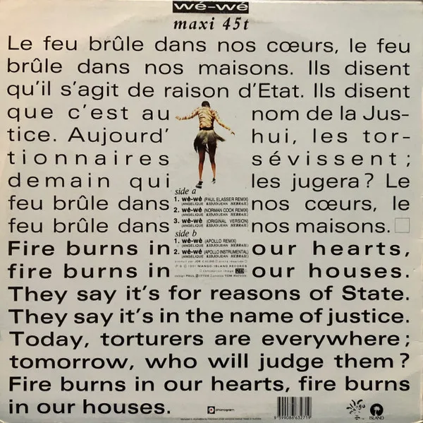 Album cover for Wé-Wé by Angélique Kidjo