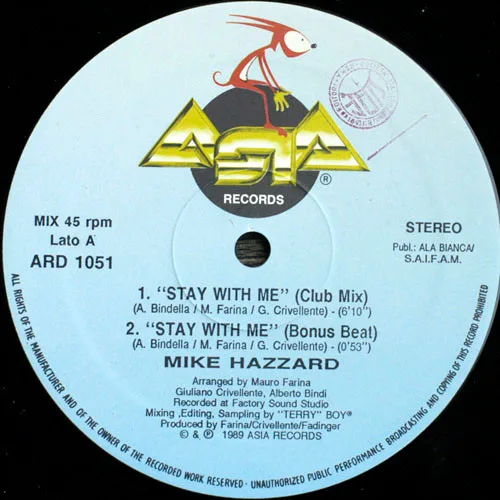 Album cover for Stay With Me by Mike Hazzard