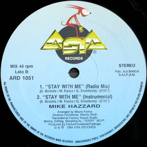 Album cover for Stay With Me by Mike Hazzard