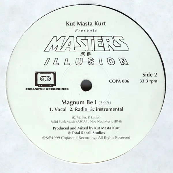 Kut Masta Kurt Presents Masters Of Illusion - Partnas Confused / Magnum Be I, Hip Hop, 1999 - Copasetik Recordings, US, Vinyl