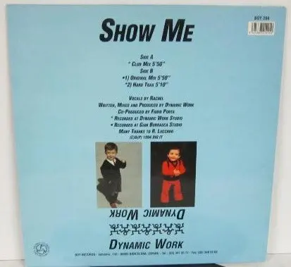 Dynamic Work - Show Me, Electronic, Italodance, 1995 - Boy Records (4), Spain, Vinyl 1x 12"