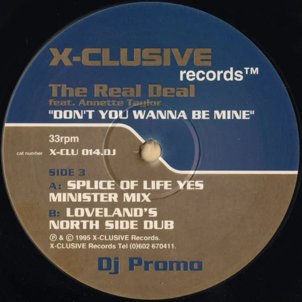 Album cover for Don't You Wanna Be Mine by Real Deal (2), The Featuring Annette Taylor