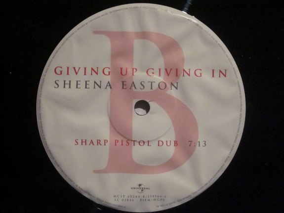 Sheena Easton - Giving Up Giving In, Electronic, House, 2000 - Universal, UK, Vinyl 1x 12"