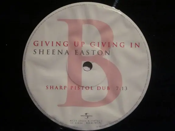 Sheena Easton - Giving Up Giving In, Electronic, House, 2000 - Universal, UK, Vinyl 1x 12"