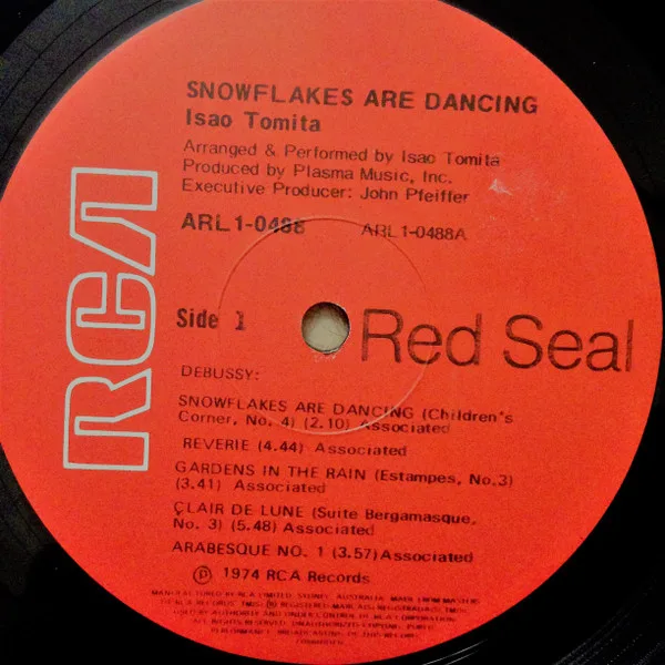 Album cover for Snowflakes Are Dancing by Tomita