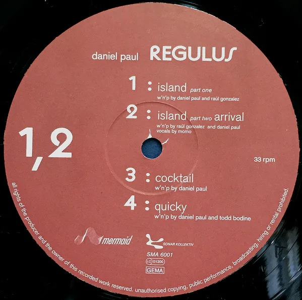 Album cover for Regulus by Daniel Paul