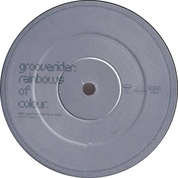 Grooverider - Rainbows Of Colour, Electronic, Drum n Bass, 1998 - Higher Ground, Prototype Recordings, UK, Vinyl 1x 12"
