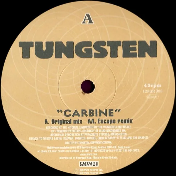 Album cover for Carbine by Tungsten