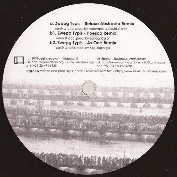 Sandor Caron - Zwepg Typis, Electronic, Electro, Future Jazz, Techno, 2001 - Delsin, Netherlands, Vinyl 1x 12", 33 ⅓ RPM