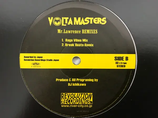 Volta Masters - Mr.Lawrence Remixes, Hip Hop, Revolution Recordings (2), Japan, Vinyl 1x 12", 33 ⅓ RPM, Stereo