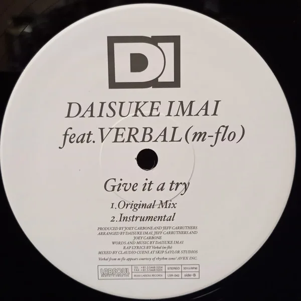 Album cover for Give It A Try by Daisuke Imai feat. Verbal