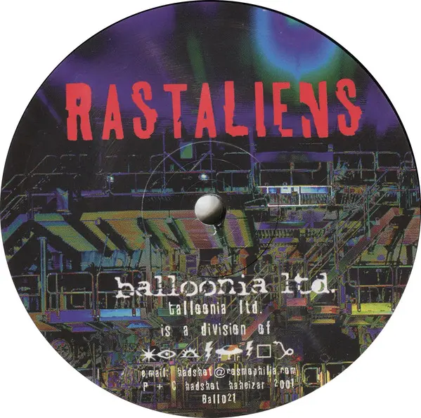 Rastaliens - Hologram / Uncertain Range, Electronic, Goa Trance, Psy-Trance, 2001 - Balloonia Ltd., Germany, Vinyl 1x 12", 33