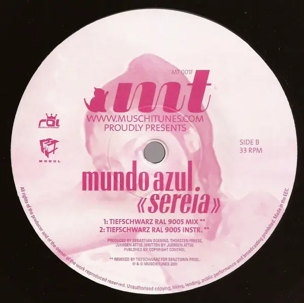 Mundo Azul - Sereia, Electronic, House, Latin, 2001 - Muschitunes, Germany, Vinyl 1x 12"