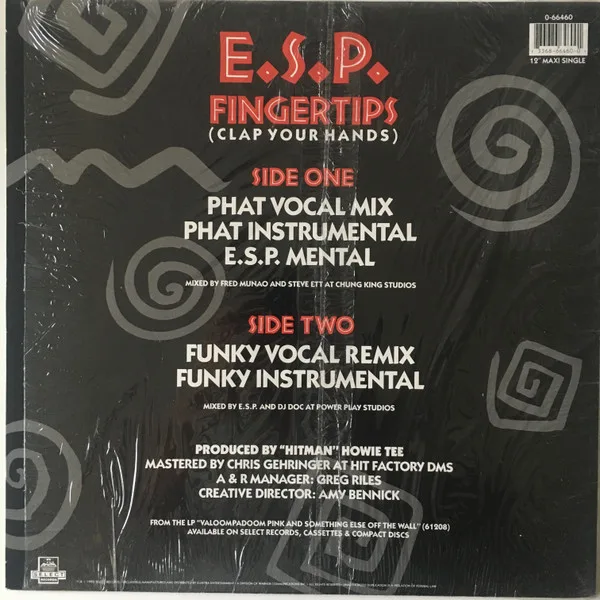Album cover for Fingertips (Clap Your Hands) by E.S.P. (3)
