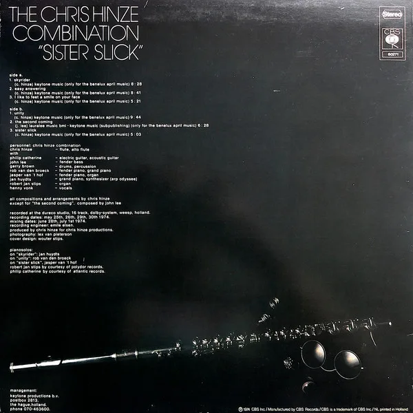 Album cover for Sister Slick by Chris Hinze Combination, The