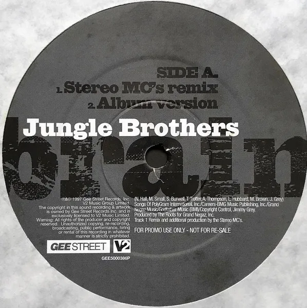 Album cover for Brain by Jungle Brothers
