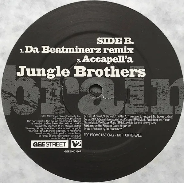 Album cover for Brain by Jungle Brothers