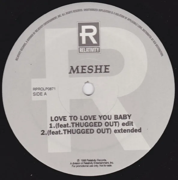 Album cover for Love To Love You Baby by Meshe