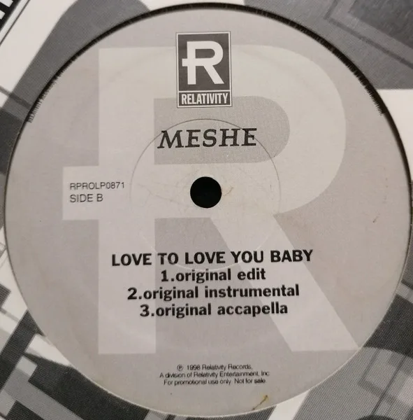 Album cover for Love To Love You Baby by Meshe