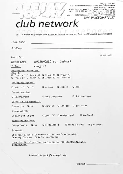 Album cover for Cowgirl by Underworld