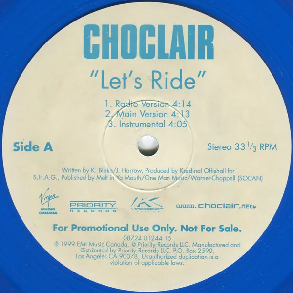 Album cover for Let's Ride / Bare Witness by Choclair