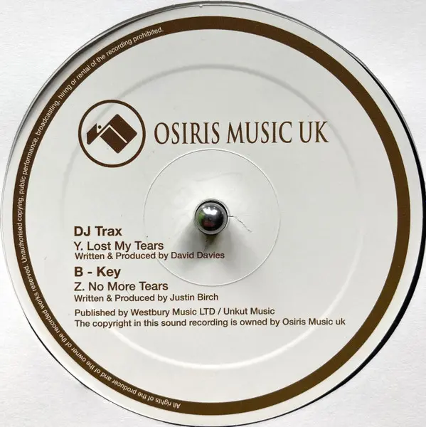 Various - Drifting Away / Lost My Tears / No More Tears, Electronic, Drum n Bass, 2008 - Osiris Music UK, UK, Vinyl 1x 12", 3