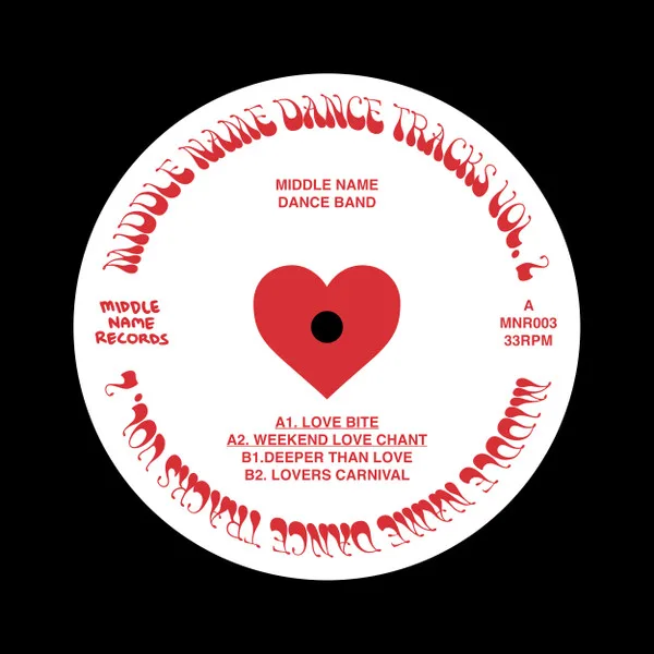 Album cover for Middle Name Dance Tracks Vol. 2 by Middle Name Dance Band, Sampology, Sam Stosuur, Megan Christensen