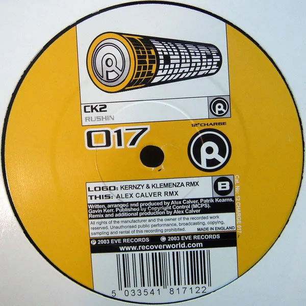 Album cover for Rushin by CK2