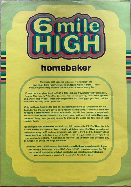 Album cover for Homebaker by 6 Mile High