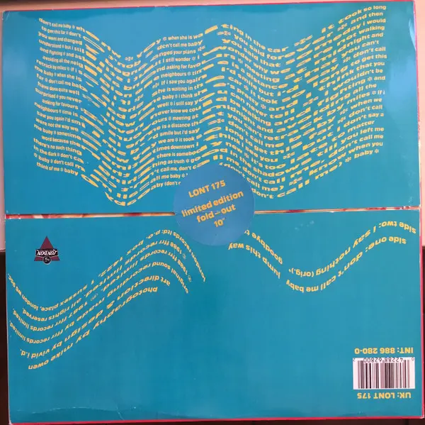 Voice Of The Beehive - Don't Call Me Baby, Electronic, Rock, Alternative Rock, Pop Rock, 1988 - London Records, UK, Vinyl 1x 