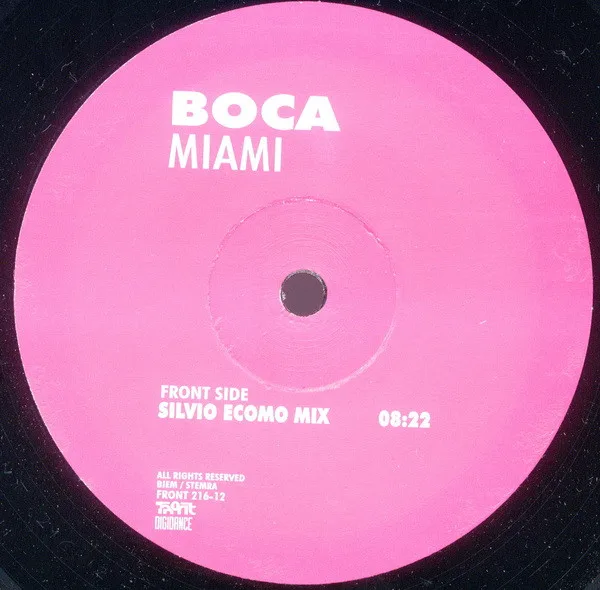 Album cover for Miami by Boca