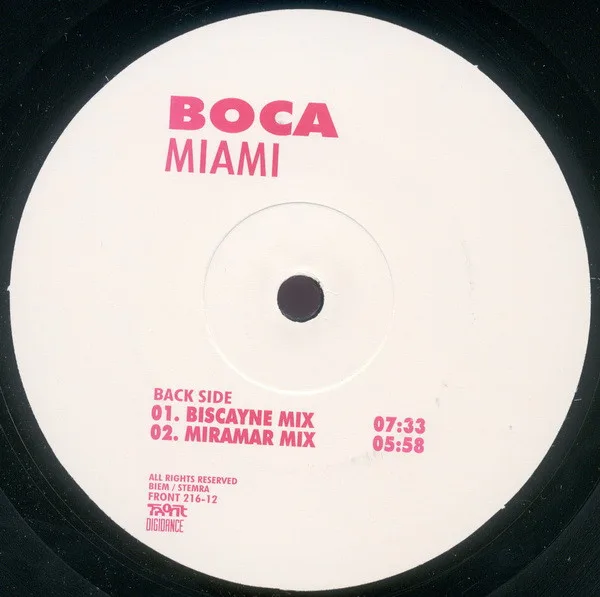 Album cover for Miami by Boca