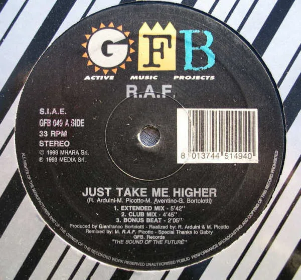 Album cover for Just Take Me Higher by R.A.F.