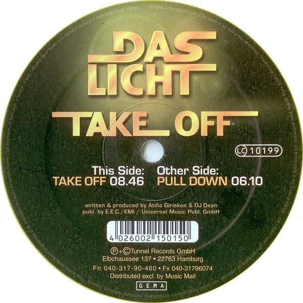 Album cover for Take Off by Das Licht
