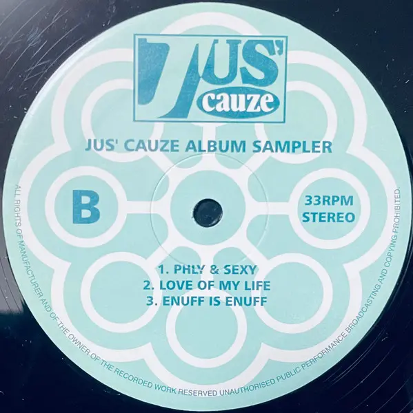 Album cover for Jus' Cauze Album Sampler by Jus' Cauze