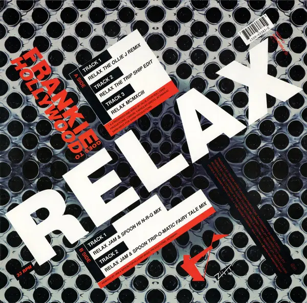 Frankie Goes To Hollywood - Relax, Electronic, Synth-pop, Trance, 1993 - ZTT, Europe, Vinyl 1x 12", 33 ⅓ RPM, Stereo