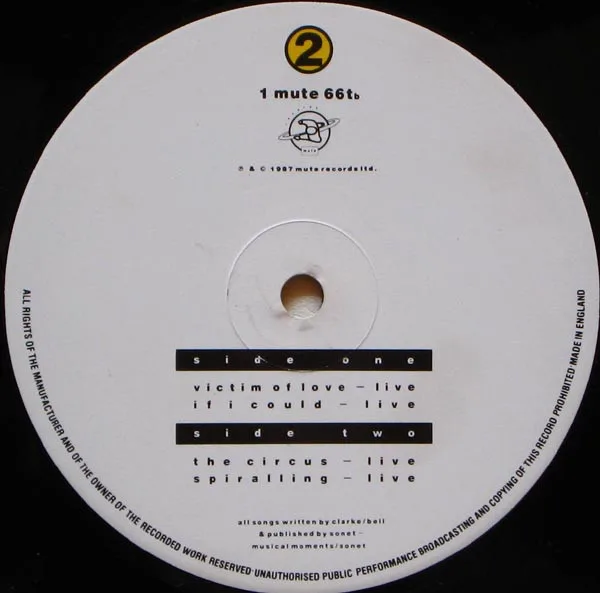 Album cover for The Circus (Live) by Erasure