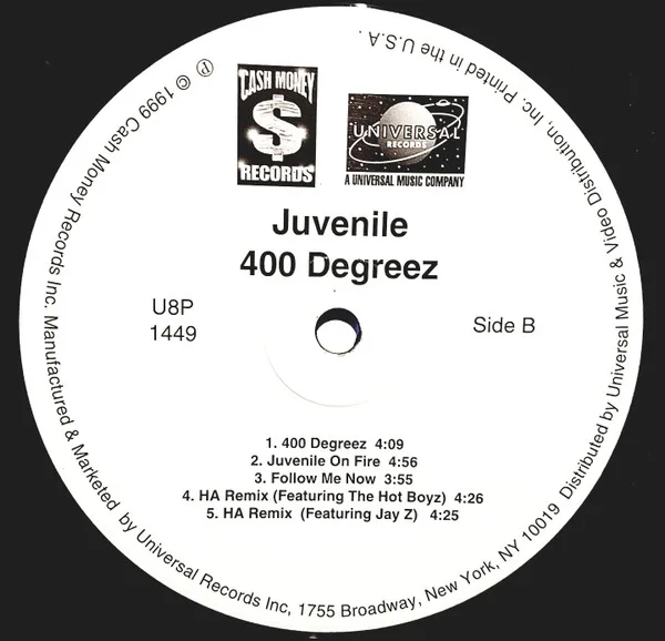 Album cover for 400 Degreez by Juvenile (2)