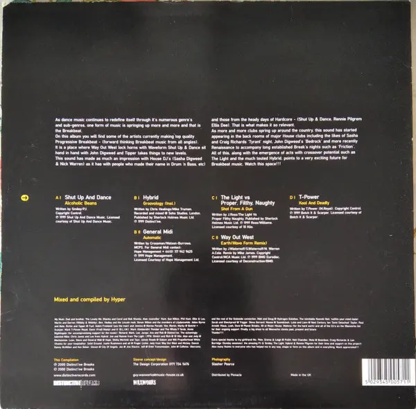 DJ Hyper - Y3K (Deep Progressive Breaks), Electronic, Breakbeat, Breaks, Progressive Breaks, 2000 - Distinct'ive Breaks, UK, 