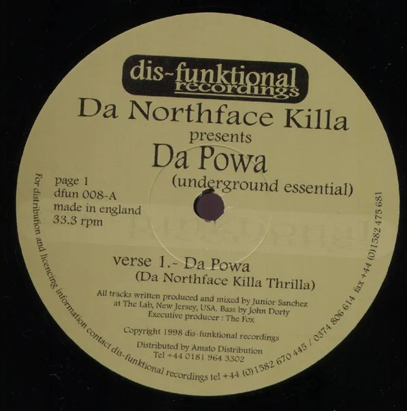Album cover for Da Powa by Da Northface Killa